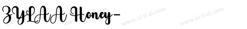 ZYLAA Honey字体转换